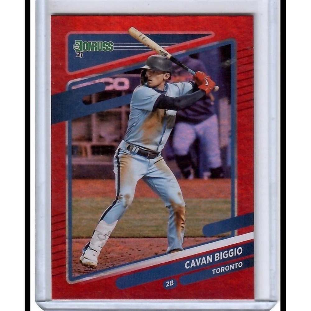 2021 Donruss #80 Cavan Biggio Holo Red